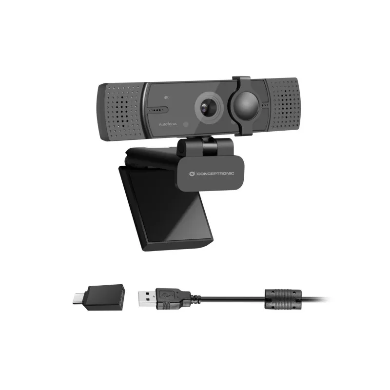 Conceptronic AMDIS07B 4K-UltraHD Autofokus-Webcam