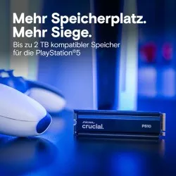 Crucial P510 Gen5 2280       2TB NVMe PCIe M.2 SSD z Heatsink