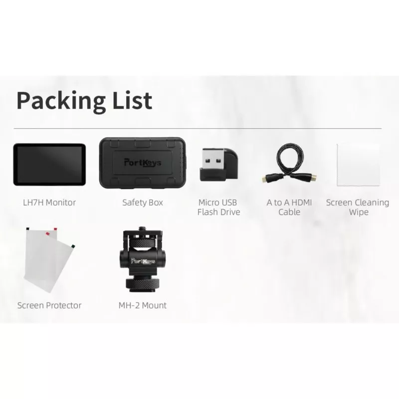 Portkeys LH7H 7 Inch Touchscreen Monitor with 1000 Nits