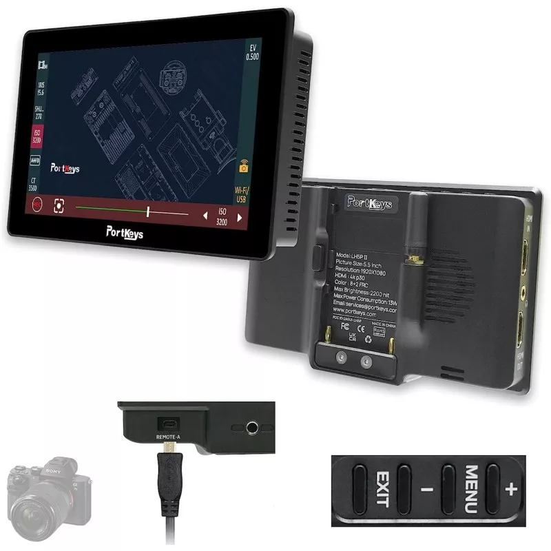 Portkeys LH5P II 5.5 Inch 4K HDMI Touchscreen Monitor