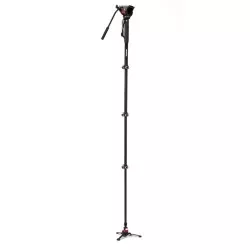 Monopod video 4 sekc z głowicą wideo