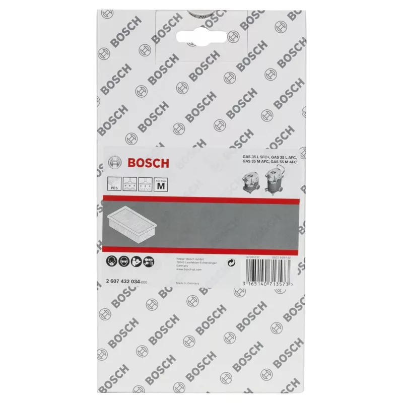 Bosch filtr plaski faldowany PES GAS 35 lub 55