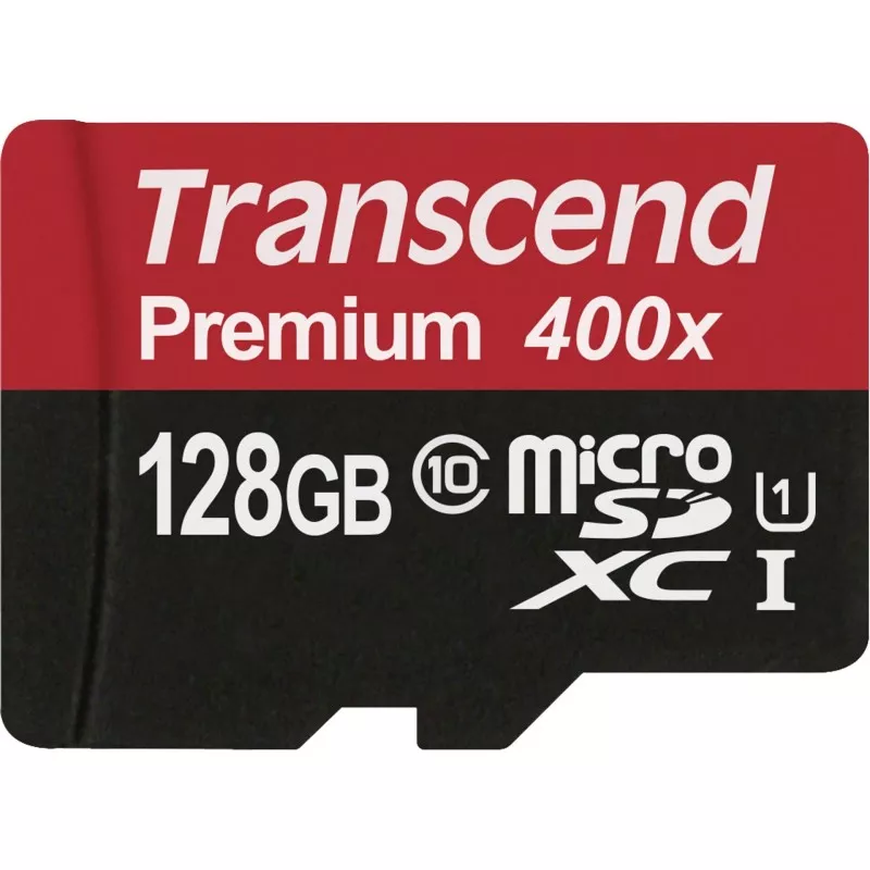 Transcend microSDXC        128GB Class 10 UHS-I 400x + adapter SD