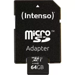 Intenso microSDXC Card      64GB Class 10 UHS-I Premium