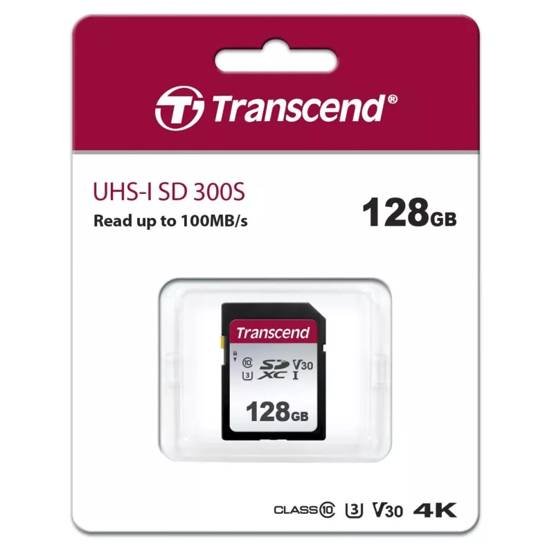 Transcend SDXC 300S        128GB Class 10 UHS-I U1 V10