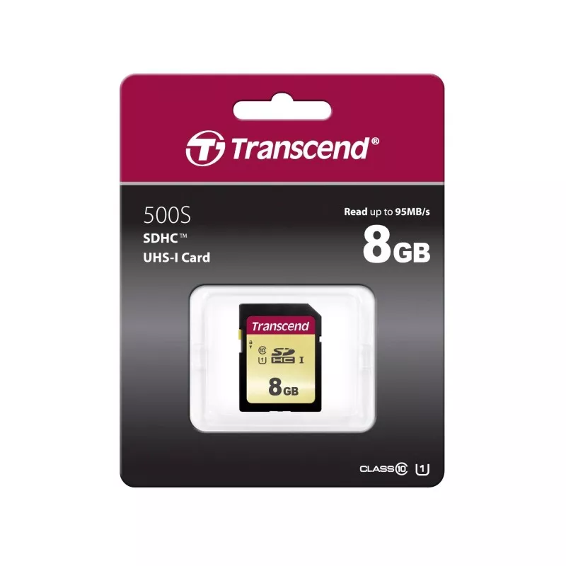 Transcend SDHC 500S          8GB Class 10 UHS-I U1