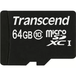Transcend microSDXC         64GB Class 10 + SD Adapter
