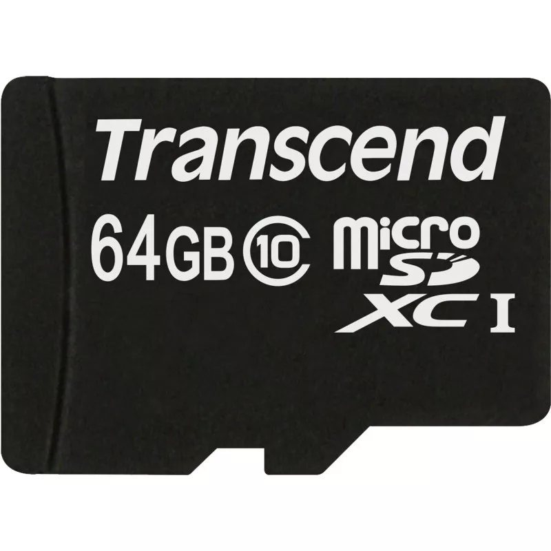Transcend microSDXC         64GB Class 10 + SD Adapter