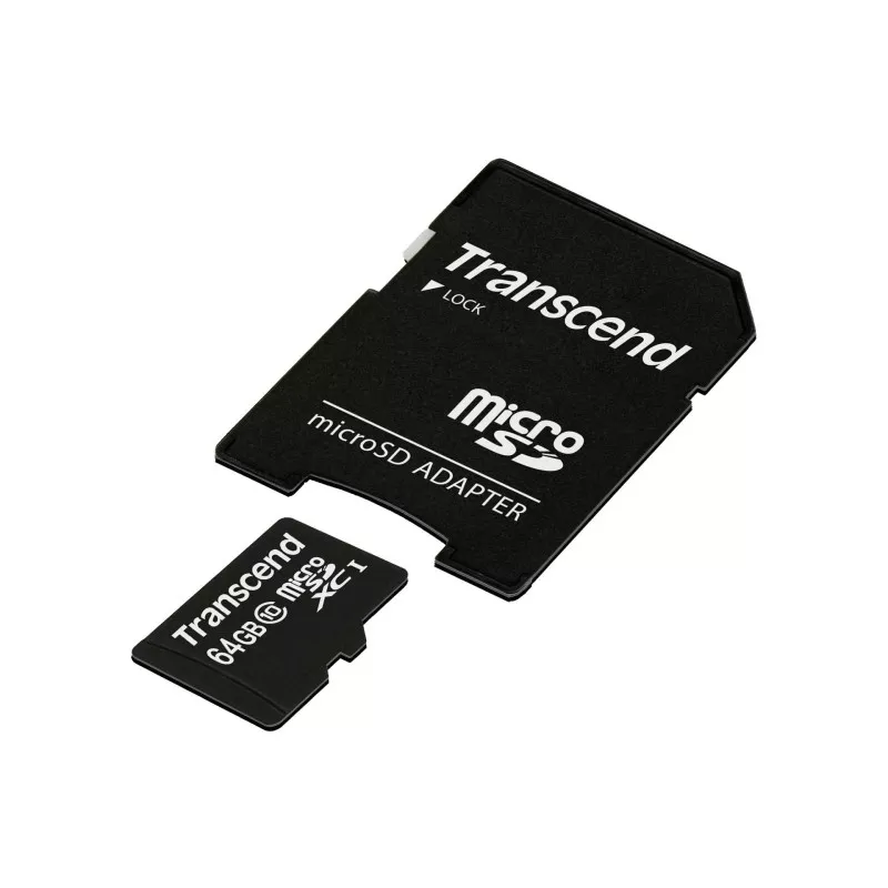 Transcend microSDXC         64GB Class 10 + SD Adapter
