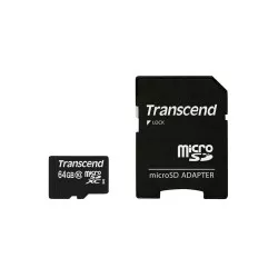 Transcend microSDXC         64GB Class 10 + SD Adapter