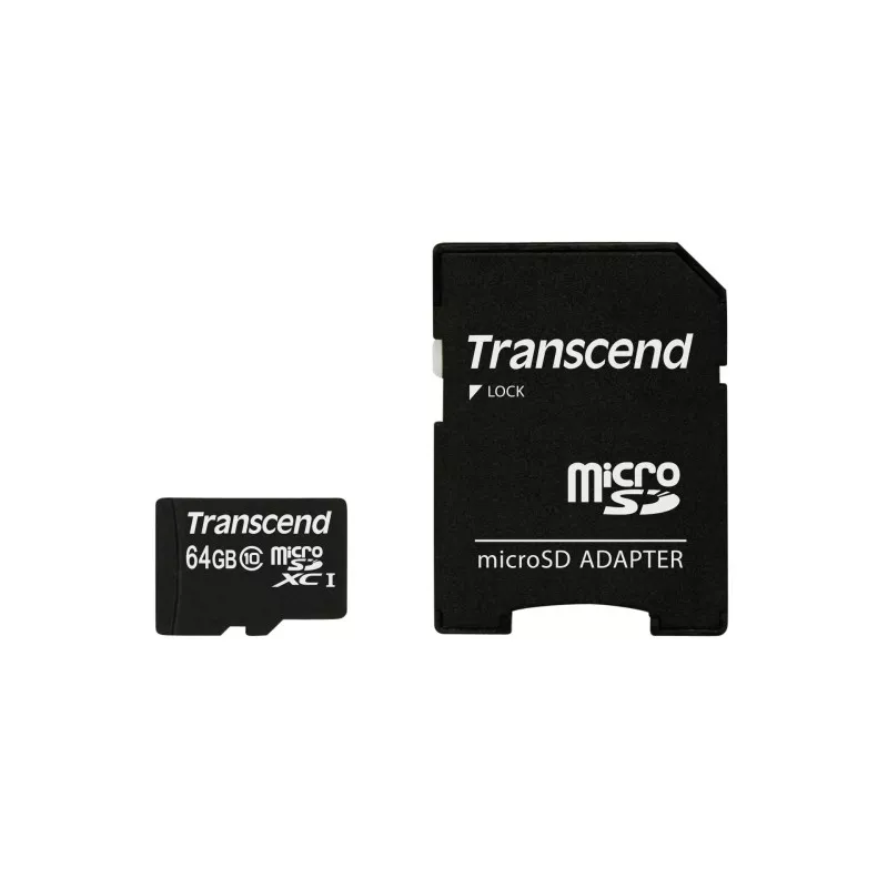 Transcend microSDXC         64GB Class 10 + SD Adapter