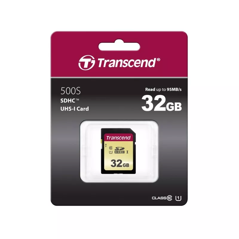 Transcend SDHC 500S         32GB Class 10 UHS-I U1 V30