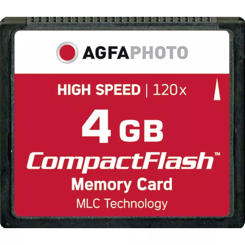 AgfaPhoto Compact Flash      4GB High Speed 120x MLC