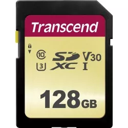 Transcend SDXC 500S        128GB Class 10 UHS-I U3 V30
