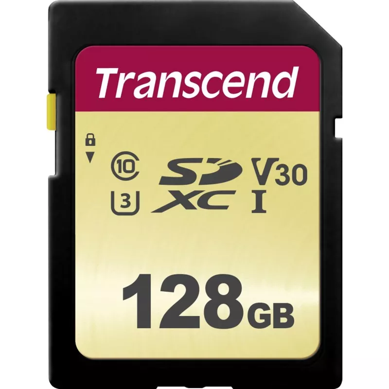 Transcend SDXC 500S        128GB Class 10 UHS-I U3 V30