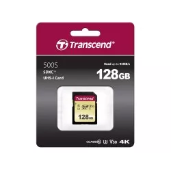 Transcend SDXC 500S        128GB Class 10 UHS-I U3 V30