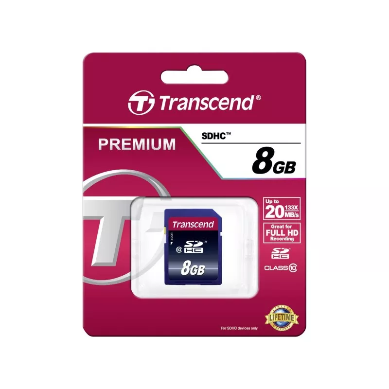 Transcend SDHC               8GB Class 10