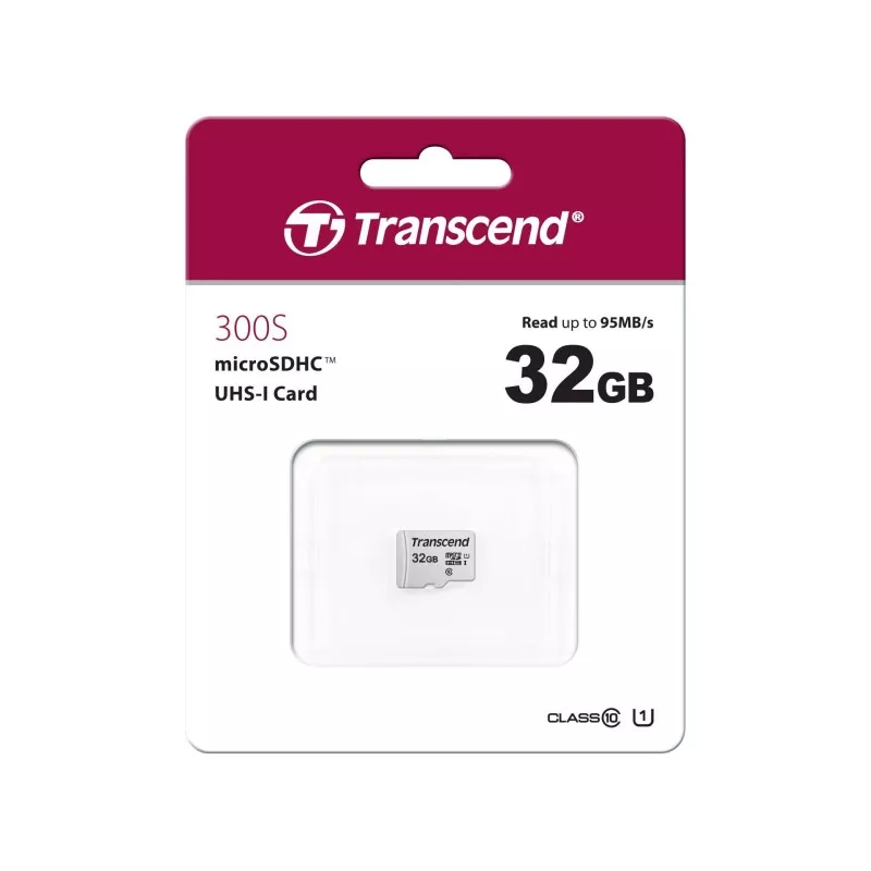 Transcend microSDHC 300S    32GB Class 10 UHS-I U1