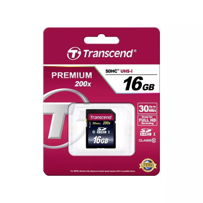 Transcend SDHC              16GB Class 10