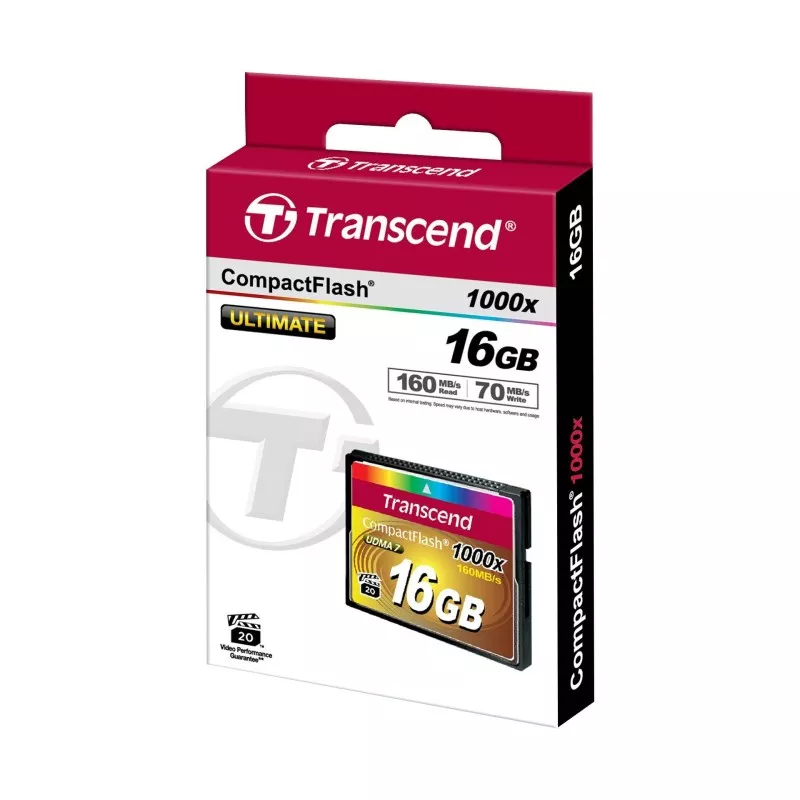 Transcend Compact Flash     16GB 1000x