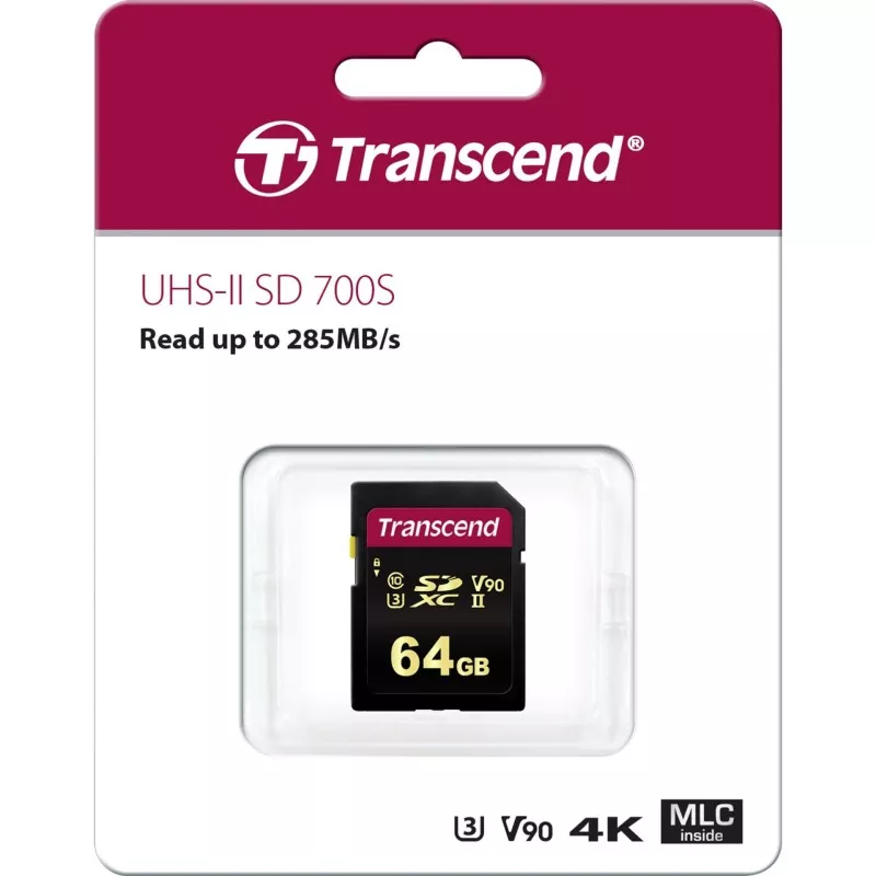 Transcend SDXC 700S         64GB Class 10 UHS-II U3 V90