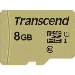 Transcend microSDHC 500S     8GB Class 10 UHS-I U1 + SD adapter