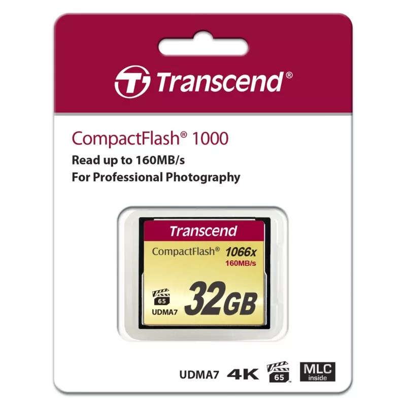 Transcend Compact Flash     32GB 1000x