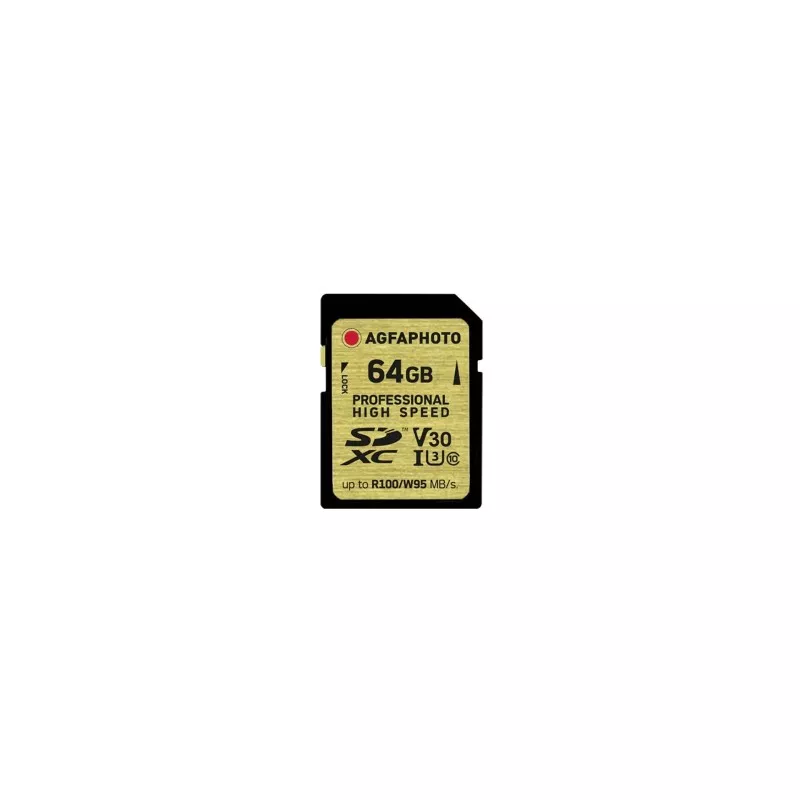 AgfaPhoto SDXC UHS I        64GB Professional High Speed U3 V30