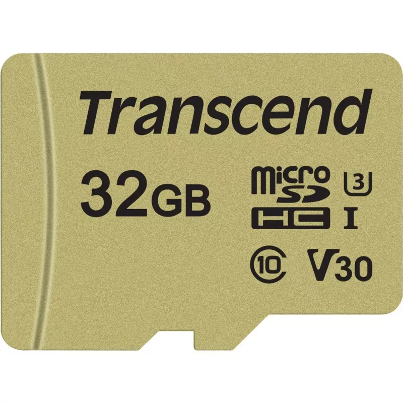 Transcend microSDHC 500S    32GB Class 10 UHS-I U3 V30 + adapter
