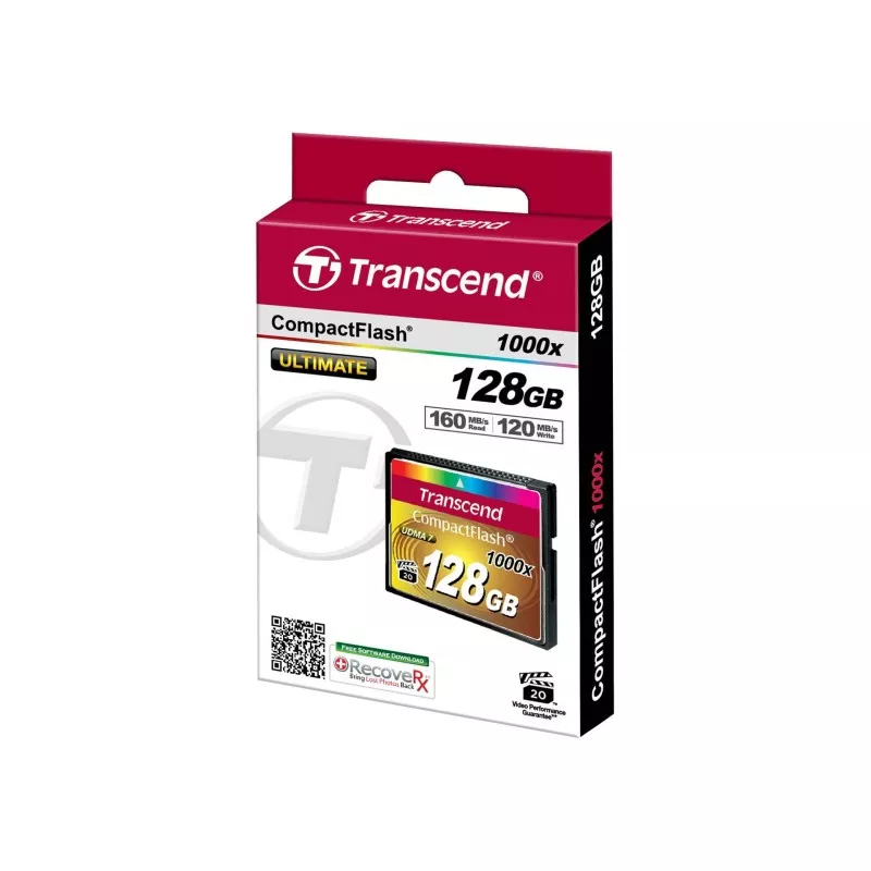 Transcend Compact Flash    128GB 1000x