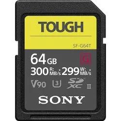 Sony SDXC G Tough series    64GB UHS-II Class 10 U3 V90