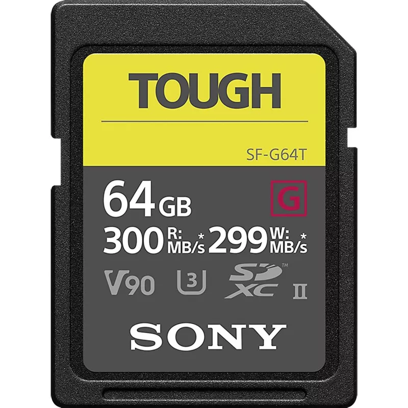 Sony SDXC G Tough series    64GB UHS-II Class 10 U3 V90