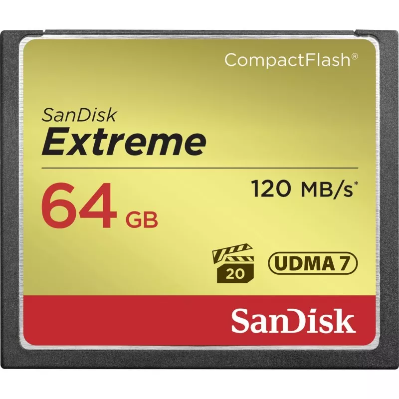 SanDisk Extreme CF          64GB 120MB/s UDMA7   SDCFXSB-064G-G46