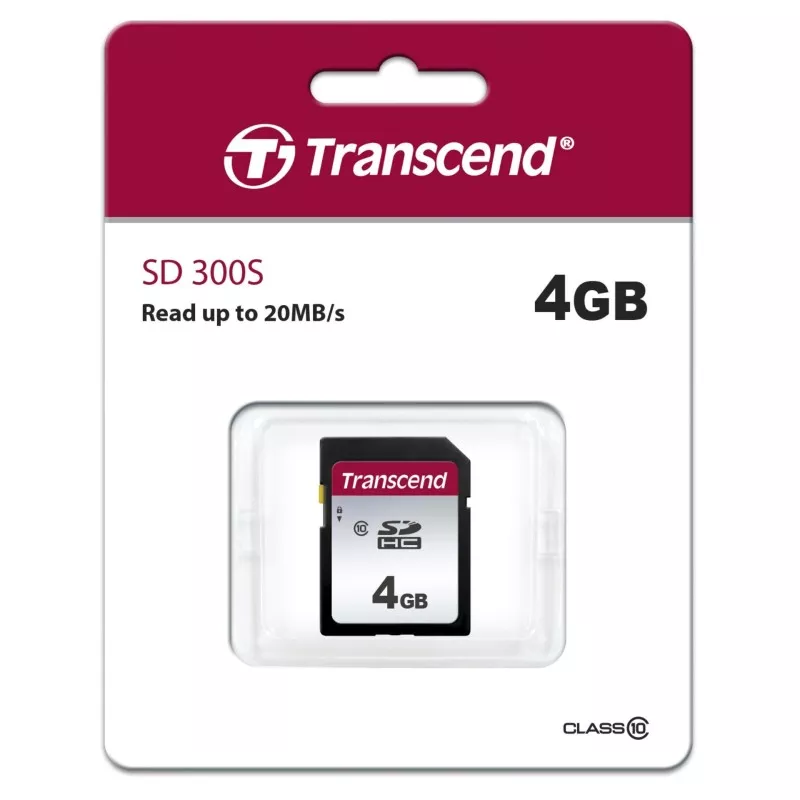 Transcend SDHC 300S          4GB Class 10