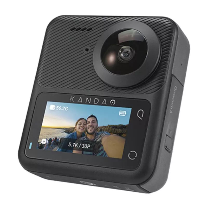 Kandao QooCam 3 360° Action Camera - Motorcycle Combo
