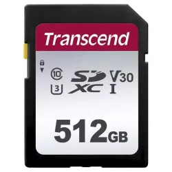 Transcend SDXC 300S        512GB Class 10 UHS-I U3 V30