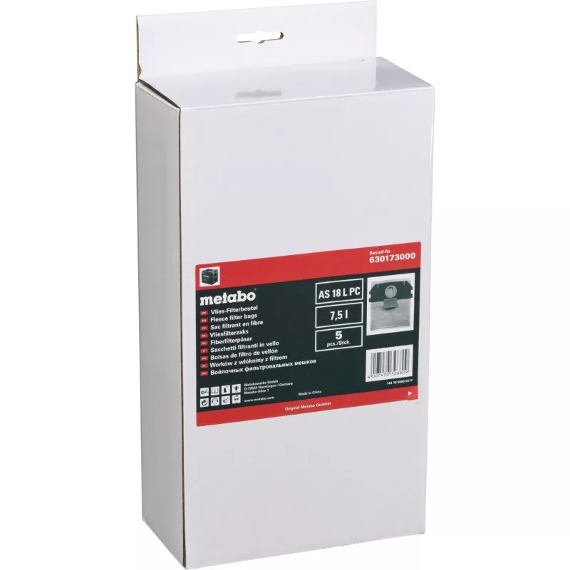 Metabo 5 worek filtracyjny z wlókniny 7,5l - AS 18 L PC