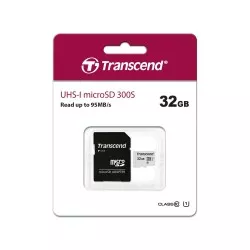 Transcend microSDHC 300S-A  32GB Class 10 UHS-I U1
