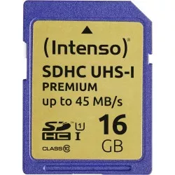Intenso SDHC Card           16GB Class 10 UHS-I Premium
