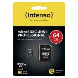Intenso microSDXC           64GB Class 10 UHS-I Professional