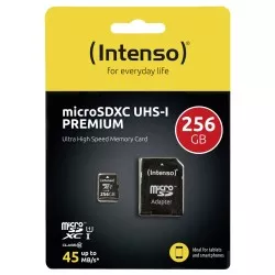 Intenso microSDXC Cards    256GB Class 10 UHS-I Premium