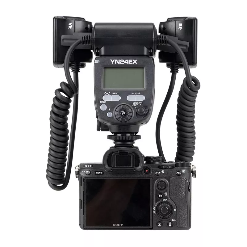 Lampa błyskowa do makrofotografii Yongnuo YN24EX do Sony