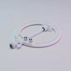 Lampa pierścieniowa LED Newell RL-10A Arctic White + statyw