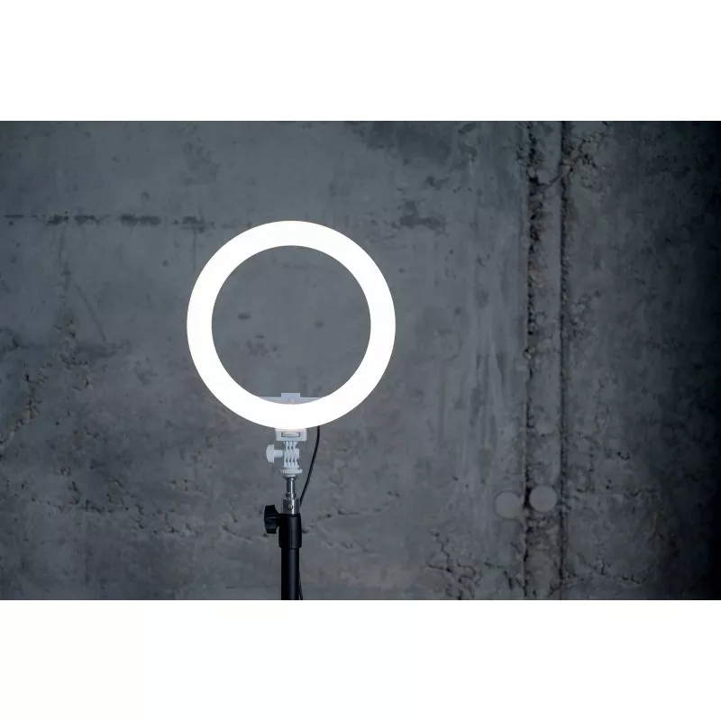 Lampa pierścieniowa LED Newell RL-10A Arctic White + statyw