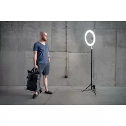 Lampa pierścieniowa LED Newell RL-18A - WB (3200 K - 5500 K) - Arctic White