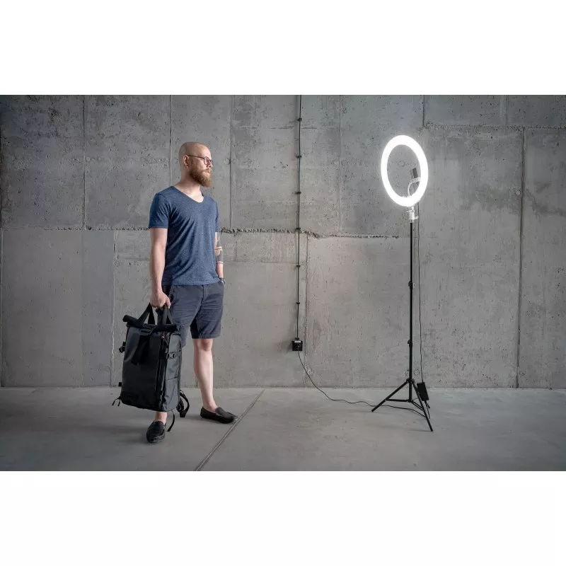 Lampa pierścieniowa LED Newell RL-18A - WB (3200 K - 5500 K) - Arctic White