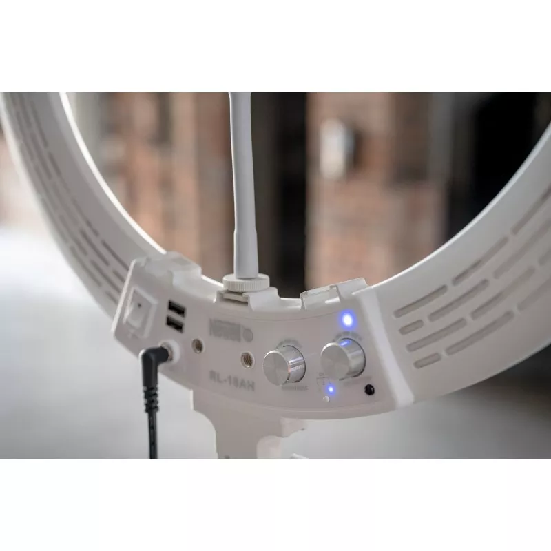 Lampa pierścieniowa LED Newell RL-18A - WB (3200 K - 5500 K) - Arctic White
