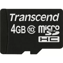 Transcend microSDHC          4GB Class 10 + adapter SD