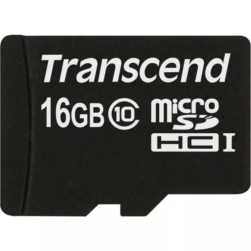 Transcend microSDHC         16GB Class 10 + adapter SD