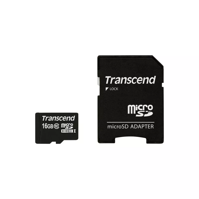 Transcend microSDHC         16GB Class 10 + adapter SD